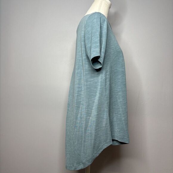 Mod Ref Small Blue Hi Lo V Neck Tshirt - Picture 6 of 9